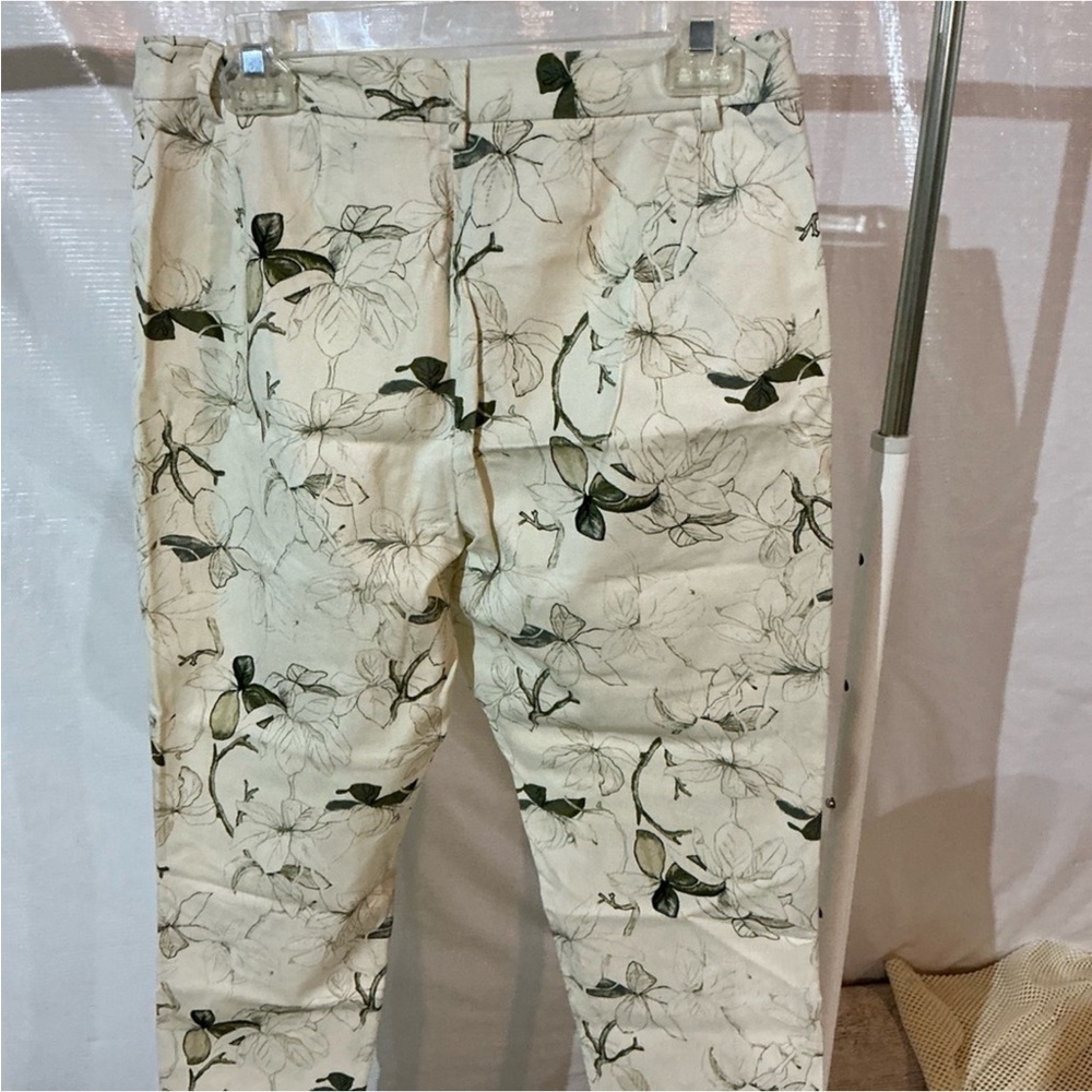 Marks & Spencer floral Cream and Black Chinos for Effortless Style - Picture 2 of 5